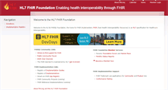 Desktop Screenshot of fhir.org