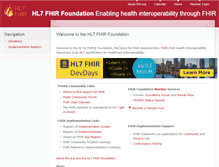 Tablet Screenshot of fhir.org